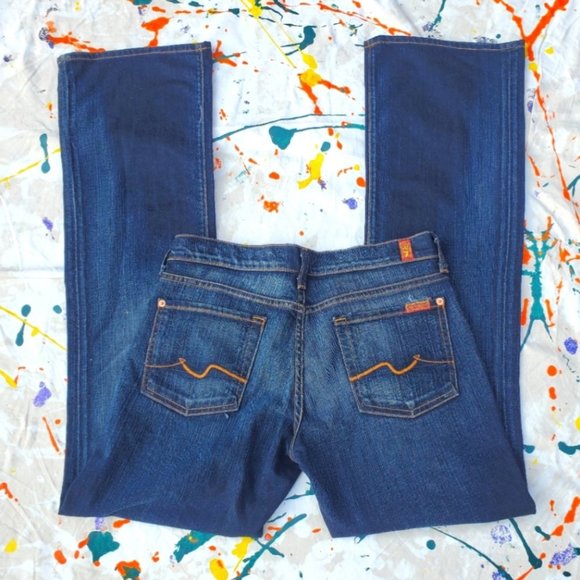 7 FOR ALL MANKIND JEANS, 28 MEDIUM WASH - Picture 3 of 5